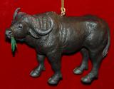 Cape Buffalo Christmas Ornament Personalized FREE at PersonalizedOrnamentsMarket.com by Russell Rhodes