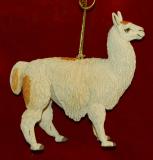 Llama Christmas Ornament Personalized FREE at PersonalizedOrnamentsMarket.com by Russell Rhodes