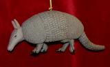 Armadillo Christmas Ornament Personalized FREE at PersonalizedOrnamentsMarket.com by Russell Rhodes