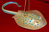 Sting Ray Christmas Ornament Personalized FREE at PersonalizedOrnamentsMarket.com by Russell Rhodes