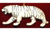 White Bengal Tiger Christmas Ornament Personalized FREE at PersonalizedOrnamentsMarket.com by Russell Rhodes