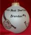 Our Baseball Star Christmas Ornament Personalized FREE at PersonalizedOrnamentsMarket.com by Russell Rhodes