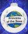 Cruising the Oceans Blue Christmas Ornament Personalized FREE at PersonalizedOrnamentsMarket.com by Russell Rhodes