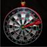 Championship Board Darts Glass Christmas Ornament Personalized FREE at PersonalizedOrnamentsMarket.com by Russell Rhodes