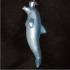 Playful Dolphin Blown Glass Christmas Ornament Personalized FREE at PersonalizedOrnamentsMarket.com by Russell Rhodes