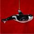 Orca Killer Whale Blown Glass Christmas Ornament Personalized FREE at PersonalizedOrnamentsMarket.com by Russell Rhodes