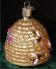 Bee Skep Christmas Ornament Personalized FREE at PersonalizedOrnamentsMarket.com by Russell Rhodes