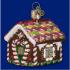 Gingerbread House Blown Glass Christmas Ornament Personalized FREE at PersonalizedOrnamentsMarket.com by Russell Rhodes