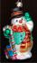 Candy Cane Snowman Christmas Ornament Personalized FREE at PersonalizedOrnamentsMarket.com by Russell Rhodes