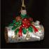 Yule Log Glass Christmas Ornament Personalized FREE at PersonalizedOrnamentsMarket.com by Russell Rhodes