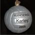 Volleyball Glass Christmas Ornament Personalized FREE at PersonalizedOrnamentsMarket.com by Russell Rhodes