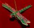 GLASS-GODragonfly Christmas Ornament Cloisonne Green Personalized FREE at PersonalizedOrnamentsMarket.com by Russell Rhodes