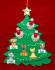 Family Christmas Tree Ornament for 3 with 5 Dogs, Cats, Pets Custom Add-ons Personalized FREE at PersonalizedOrnamentsMarket.com by Russell Rhodes