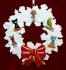 Dogs, Cats, or Other Pets Christmas Ornament Holiday Wreath with Red Bow (5) Personalized by RussellRhodes.com