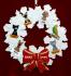 Dogs, Cats, or Other Pets Christmas Ornament Holiday Wreath with Red Bow (6) Personalized by RussellRhodes.com