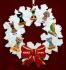 Dogs, Cats, or Other Pets Christmas Ornament Holiday Wreath with Red Bow (7) Personalized by RussellRhodes.com