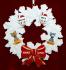 Lesbian Couple Christmas Ornament Celebration Wreath Red Bow 2 Dogs, Cats, Pets Custom Add-ons Personalized FREE at PersonalizedOrnamentsMarket.com by Russell Rhodes