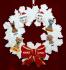 Lesbian Couple Christmas Ornament Celebration Wreath Red Bow 4 Dogs, Cats, Pets Custom Add-ons Personalized FREE at PersonalizedOrnamentsMarket.com by Russell Rhodes