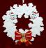 Gay Couple Christmas Ornament Celebration Wreath Red Bow 1 Dog, Cat, or Other Pet Personalized FREE at PersonalizedOrnamentsMarket.com by Russell Rhodes