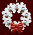 African American Grandparents Christmas Ornament Celebration Wreath Red Bow 7 Grandkids Personalized FREE at PersonalizedOrnamentsMarket.com by Russell Rhodes