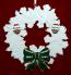 Grandparents Christmas Ornament Celebration Wreath Green Bow 2 Mixed Race Grandkids Personalized by RussellRhodes.com