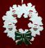 Mixed Race Family of 4 Christmas Ornament Celebration Wreath Green Bow Personalized by RussellRhodes.com