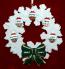 Mixed Race Family of 5 Christmas Ornament Celebration Wreath Green Bow Personalized by RussellRhodes.com