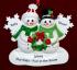 Family Christmas Ornament White Xmas Just the 2 Kids Personalized FREE at PersonalizedOrnamentsMarket.com by Russell Rhodes