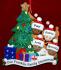 Our Xmas Tree Mixed Race Biracial Christmas Ornament for Families of 4 Personalized FREE at PersonalizedOrnamentsMarket.com by Russell Rhodes