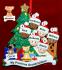 Our Xmas Tree Grandparents Christmas Ornament 6 Grandkids Mixed Race BiRacial with 2 Dogs, Cats, Pets Custom Add-ons Personalized FREE at PersonalizedOrnamentsMarket.com by Russell Rhodes