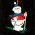 Snowman Skiing Christmas Ornament Personalized FREE at PersonalizedOrnamentsMarket.com by Russell Rhodes
