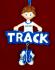 Running Track Christmas Ornament for talented Male Personalized FREE at PersonalizedOrnamentsMarket.com by Russell Rhodes