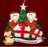 Grandparents Christmas Ornament Gifts Under the Tree 2 Grandkids with 1 Dog, Cat, Pets Custom Add-ons Personalized FREE at PersonalizedOrnamentsMarket.com by Russell Rhodes