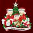 Family Christmas Ornament Gifts Under the Tree Our 3 Kids Personalized FREE at PersonalizedOrnamentsMarket.com by Russell Rhodes