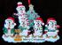 Family Christmas Ornament Winter Penguins for 5 with 1 Dog, Cat, Pets Custom Add-ons Personalized FREE at PersonalizedOrnamentsMarket.com by Russell Rhodes