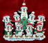 Grandparents Christmas Ornament Winter Penguins 7 Grandkids with 2 Grandparents Personalized FREE at PersonalizedOrnamentsMarket.com by Russell Rhodes