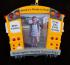 School Bus Frame 1st Grade Christmas Ornament Personalized FREE at PersonalizedOrnamentsMarket.com by Russell Rhodes