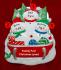 Family Christmas Ornament Sledding Fun for 3 Personalized FREE at PersonalizedOrnamentsMarket.com by Russell Rhodes