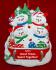Single Mom Christmas Ornament Sledding Fun 3 Kids Personalized FREE at PersonalizedOrnamentsMarket.com by Russell Rhodes