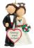 Wedding Christmas Ornament Both Brunette Personalized FREE at PersonalizedOrnamentsMarket.com by Russell Rhodes
