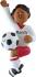 Soccer Christmas Ornament African American Male Personalized FREE at PersonalizedOrnamentsMarket.com by Russell Rhodes