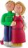 Pregnant Christmas Ornament Couple Both Blond Personalized FREE at PersonalizedOrnamentsMarket.com by Russell Rhodes