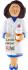 Pharmacy School Graduation Christmas Ornament Brunette Female Personalized FREE at PersonalizedOrnamentsMarket.com by Russell Rhodes