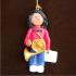 French Horn Christmas Ornament Virtuoso African American Female Personalized FREE at PersonalizedOrnamentsMarket.com by Russell Rhodes