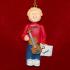 Violin Christmas Ornament Virtuoso Blond Male Personalized by RussellRhodes.com