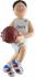 Basketball Ornament the Champ - Brunette Male Personalized FREE at PersonalizedOrnamentsMarket.com by Russell Rhodes