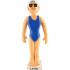 Swimming Christmas Ornament Female Personalized FREE at PersonalizedOrnamentsMarket.com by Russell Rhodes