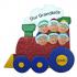 Ornament for Grandparents Christmas Ornament Holiday Train 6 Grandkids Personalized FREE at PersonalizedOrnamentsMarket.com by Russell Rhodes