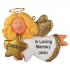 Memorial Christmas Ornament Blond Female Angel Personalized FREE at PersonalizedOrnamentsMarket.com by Russell Rhodes