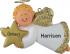 Angel Christmas Ornament Blond Male Personalized FREE at PersonalizedOrnamentsMarket.com by Russell Rhodes